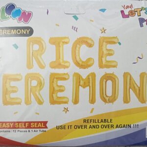 RICE ceremony foil balloon